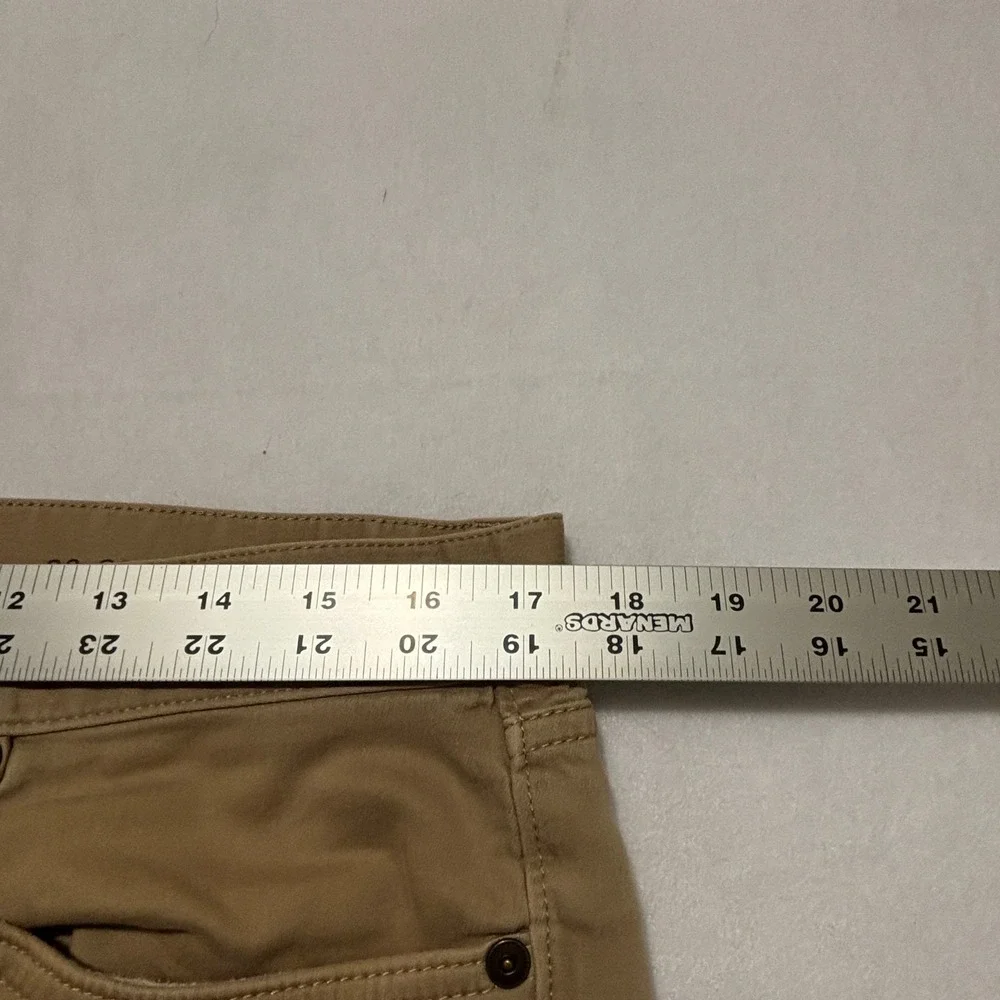 Banana Republic Mens Slim Traveler Khaki Brown 5-Pocket Chino Pants 33x32 488420
